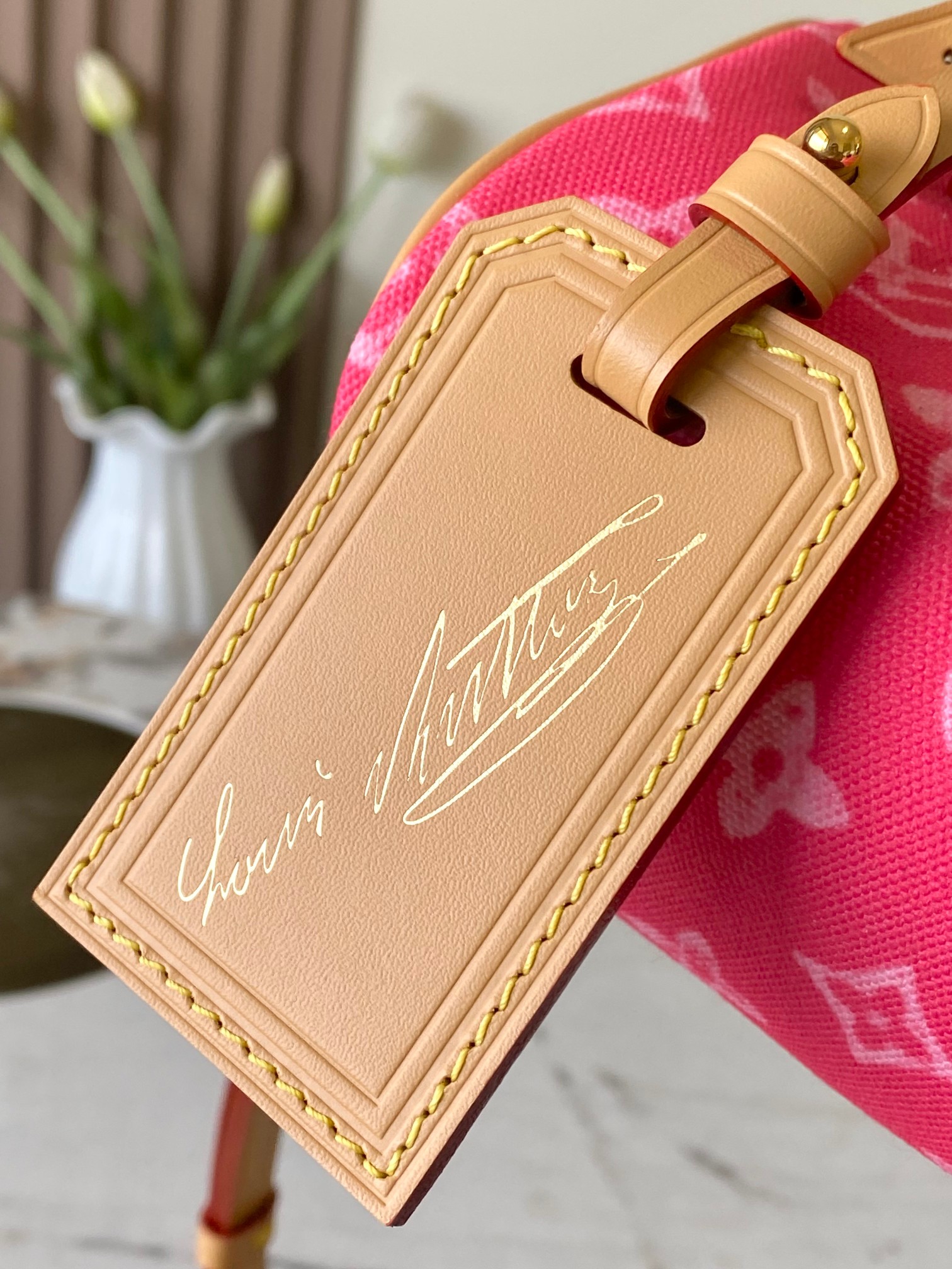 Louis Vuitton Basic Bag Canvas Gold M-s