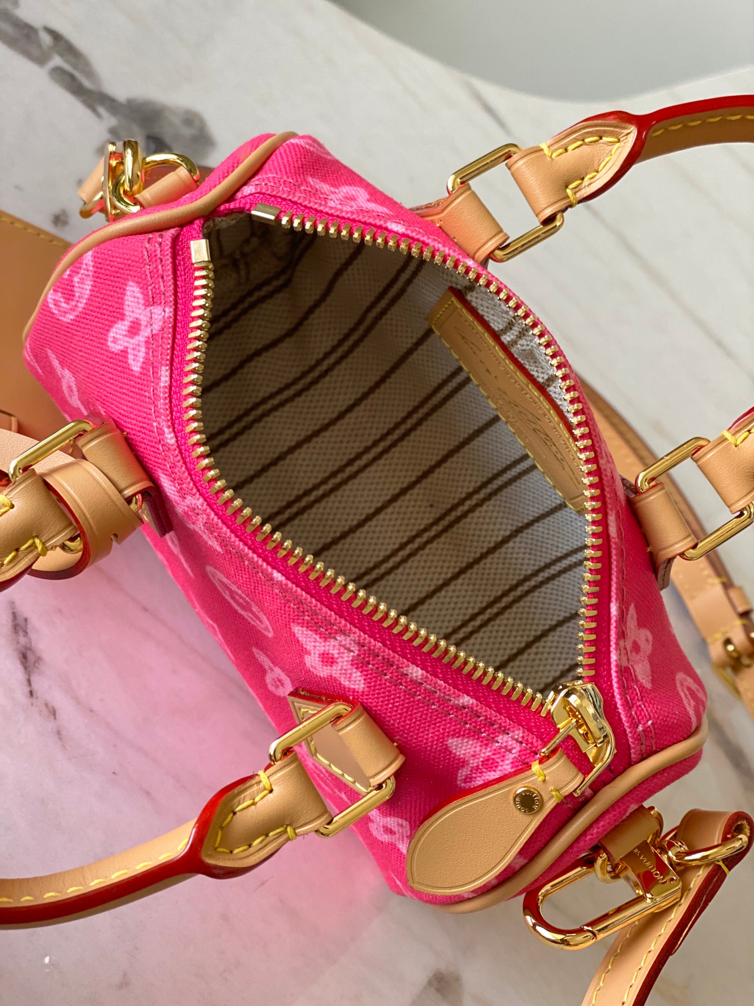 Louis Vuitton Basic Bag Canvas Gold M-s