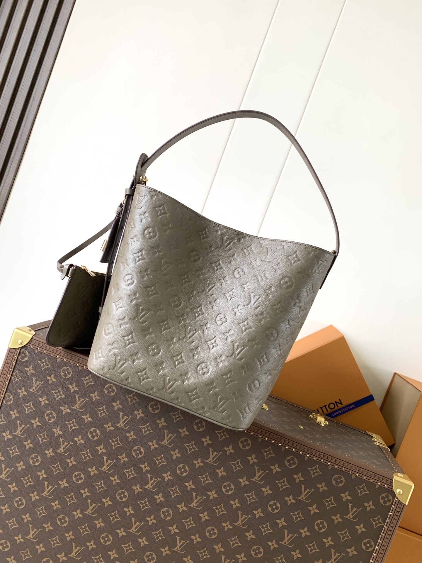 Louis Vuitton Basic Bag Cow Leather Foldable M-l