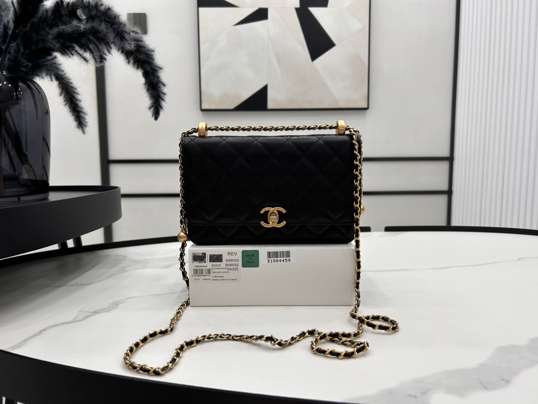 Chanel Basic Bag Cow Leather M-l