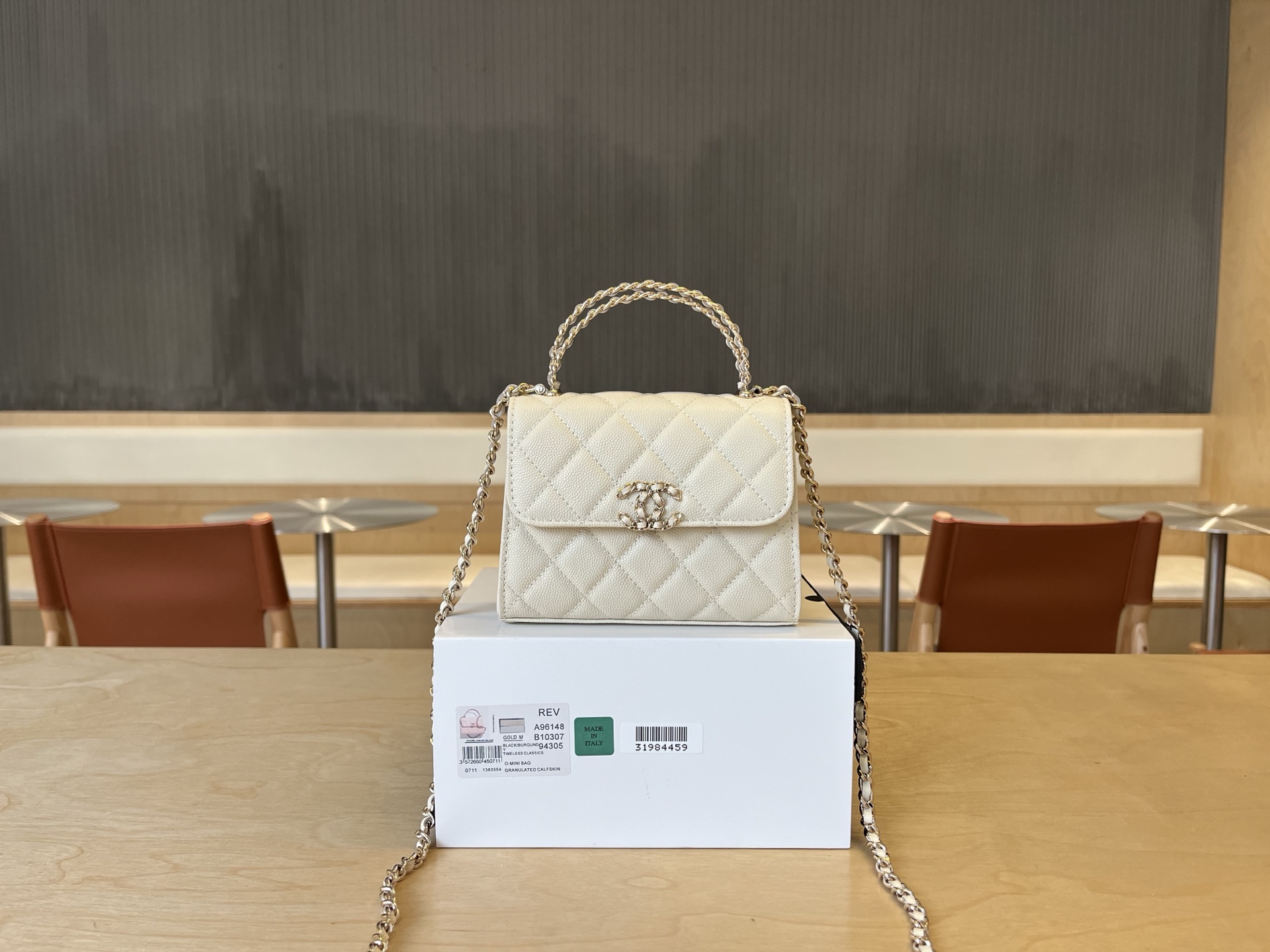 Chanel Basic Bag Cow Leather M-l-s