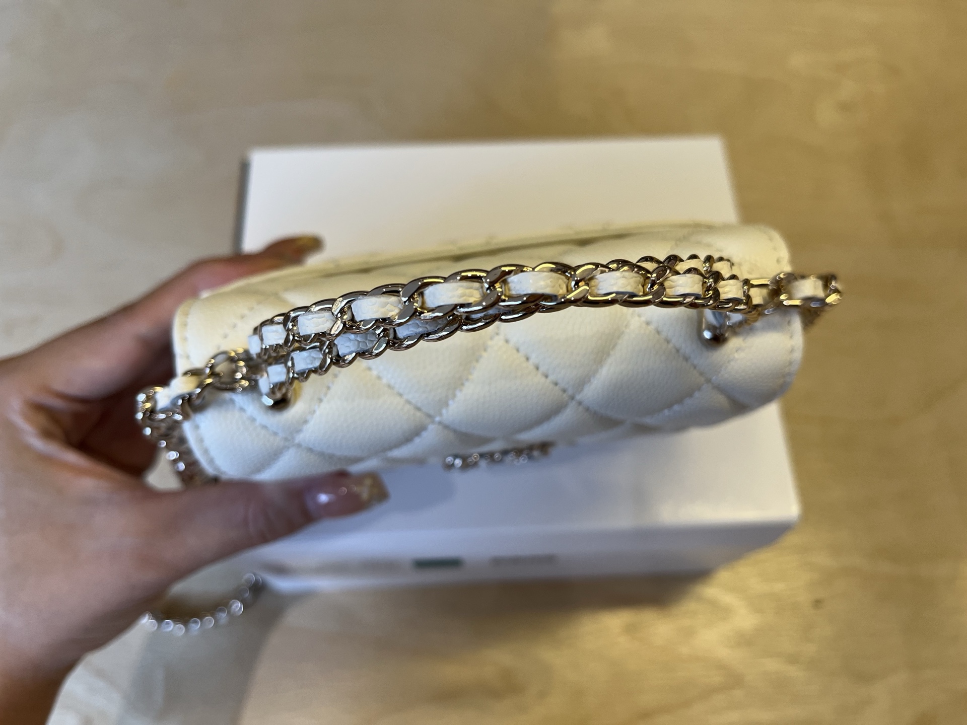 Chanel Basic Bag Cow Leather M-l-s