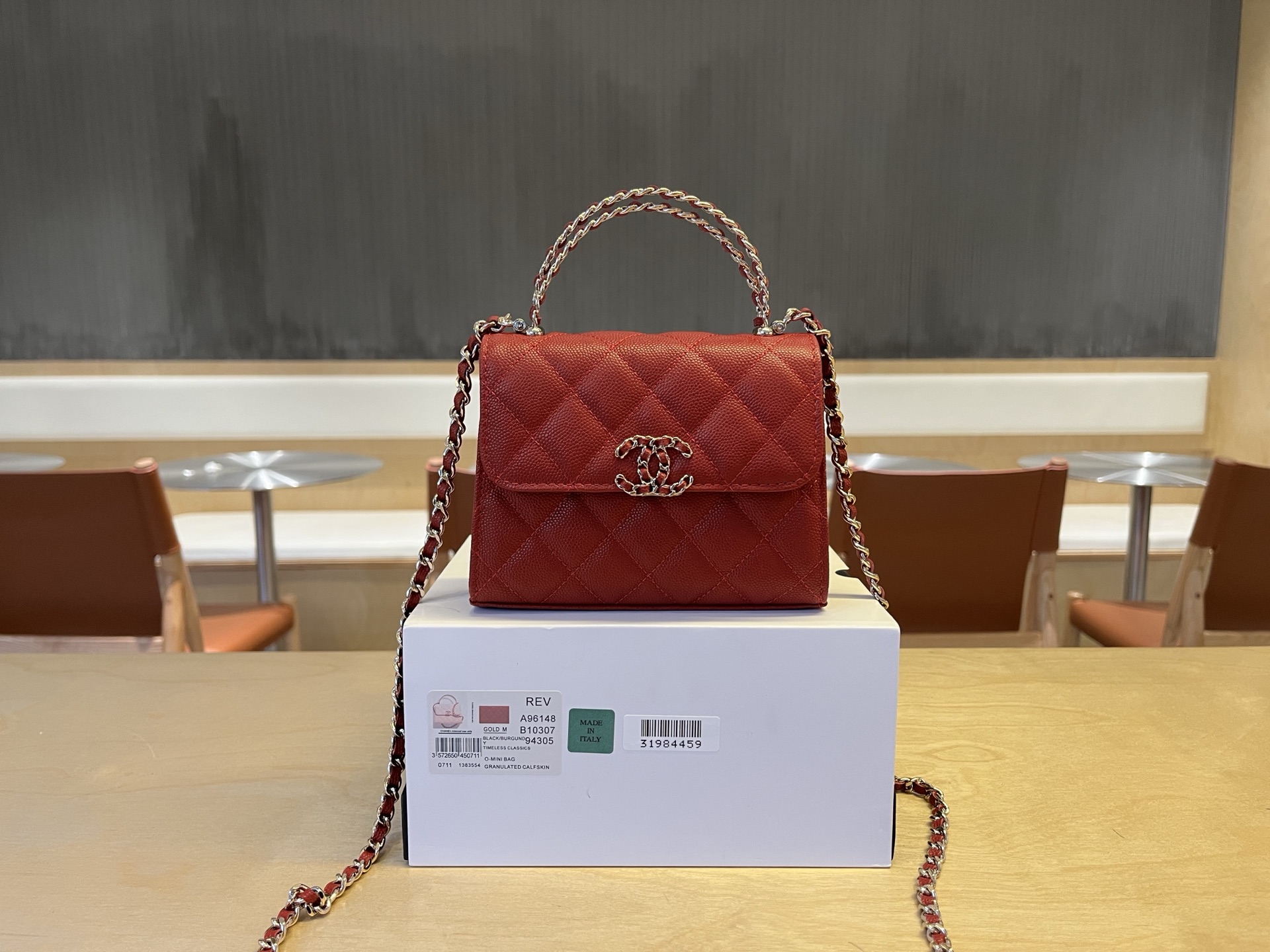 Chanel Basic Bag Cow Leather M-l-s