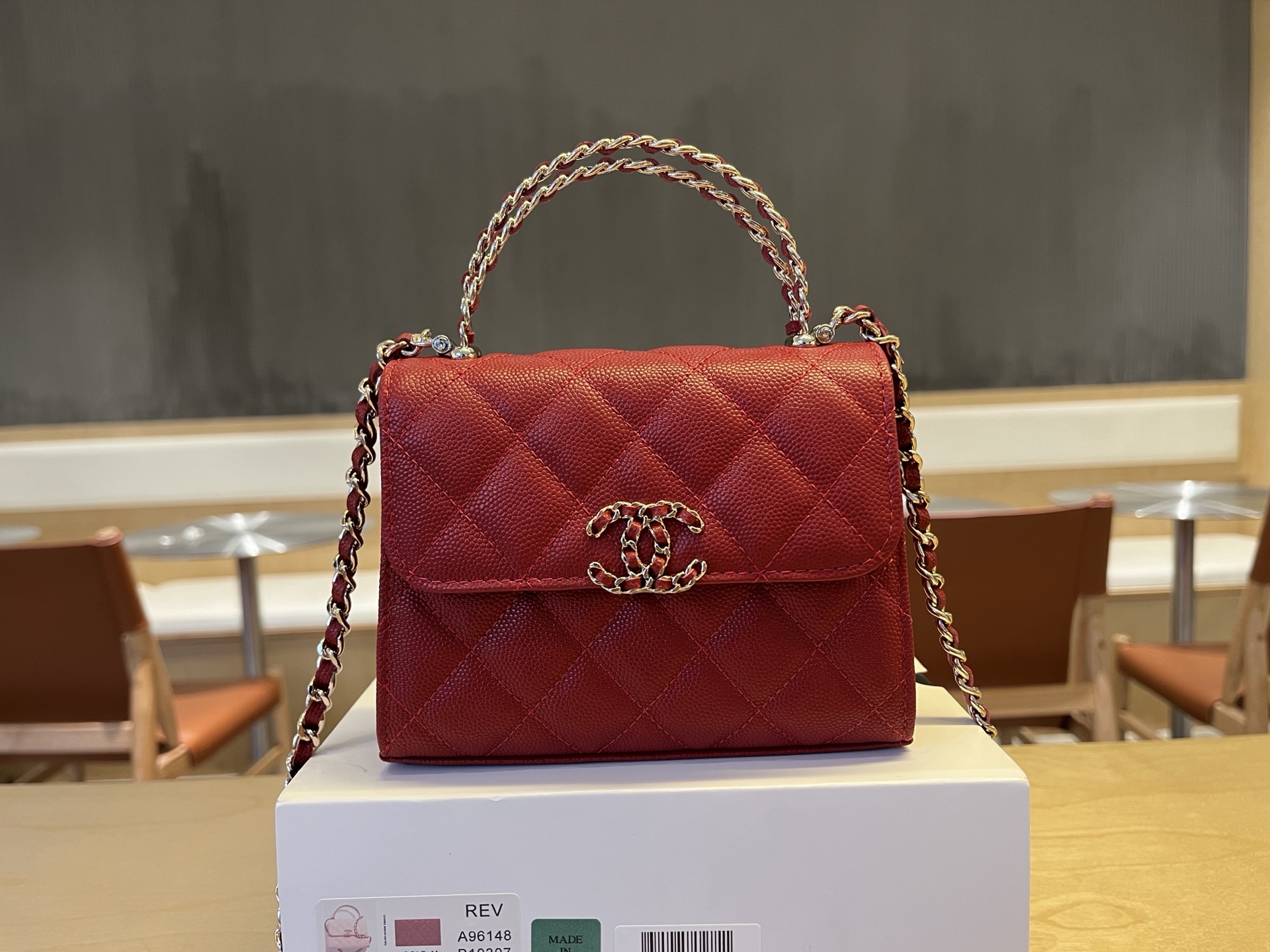 Chanel Basic Bag Cow Leather M-l-s