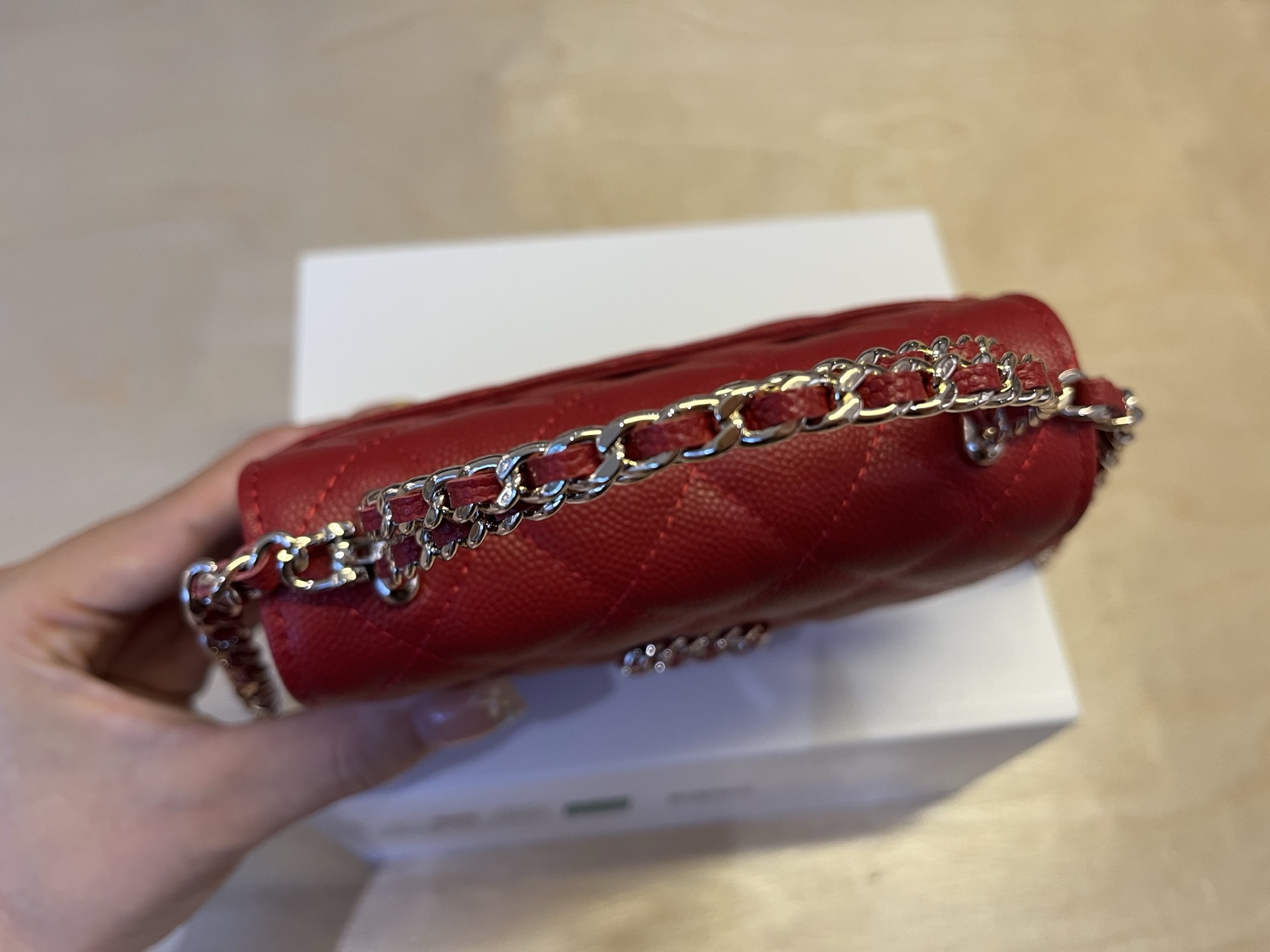 Chanel Basic Bag Cow Leather M-l-s