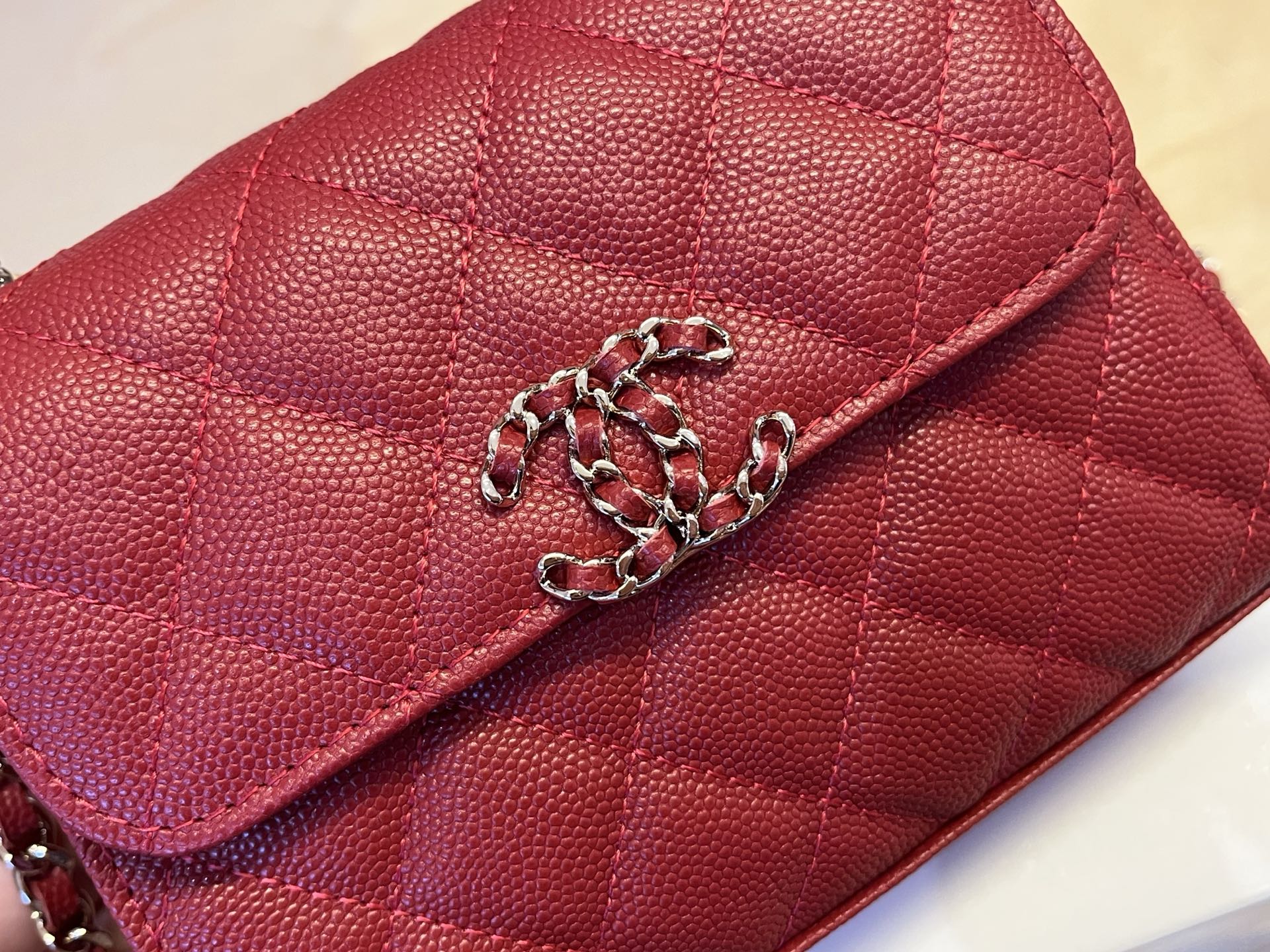 Chanel Basic Bag Cow Leather M-l-s