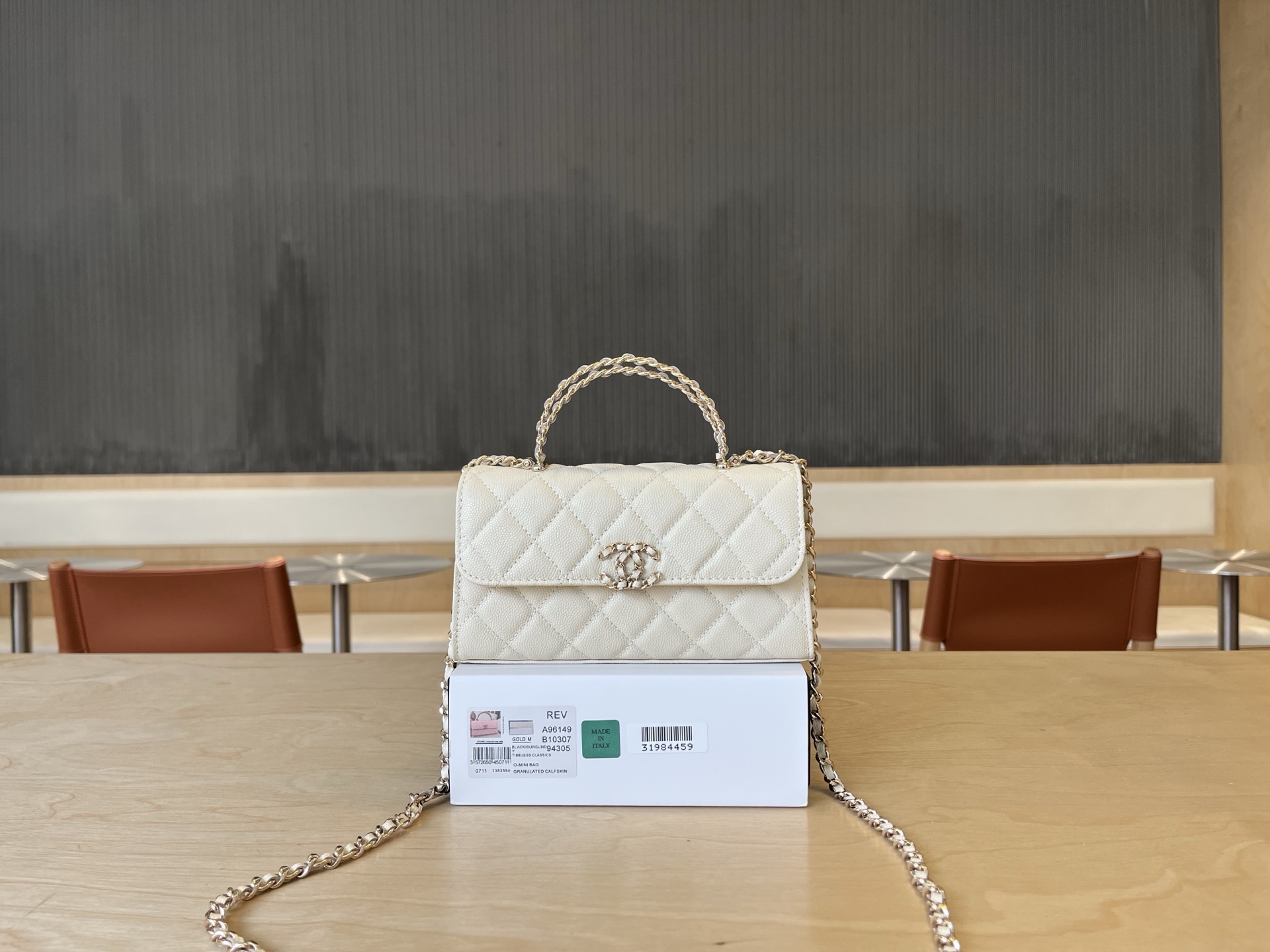 Chanel Basic Bag Cow Leather M-l-s