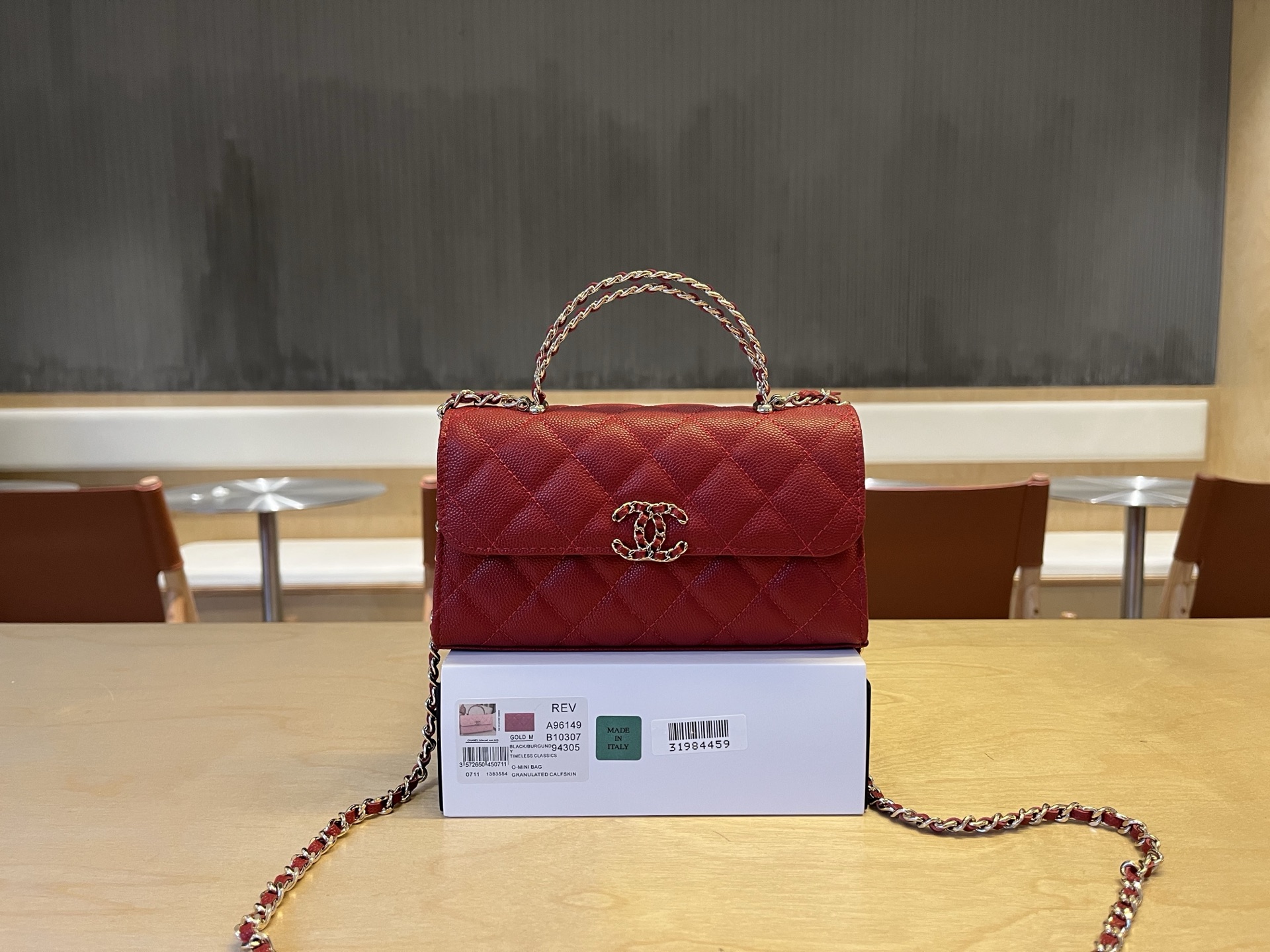 Chanel Basic Bag Cow Leather M-l-s