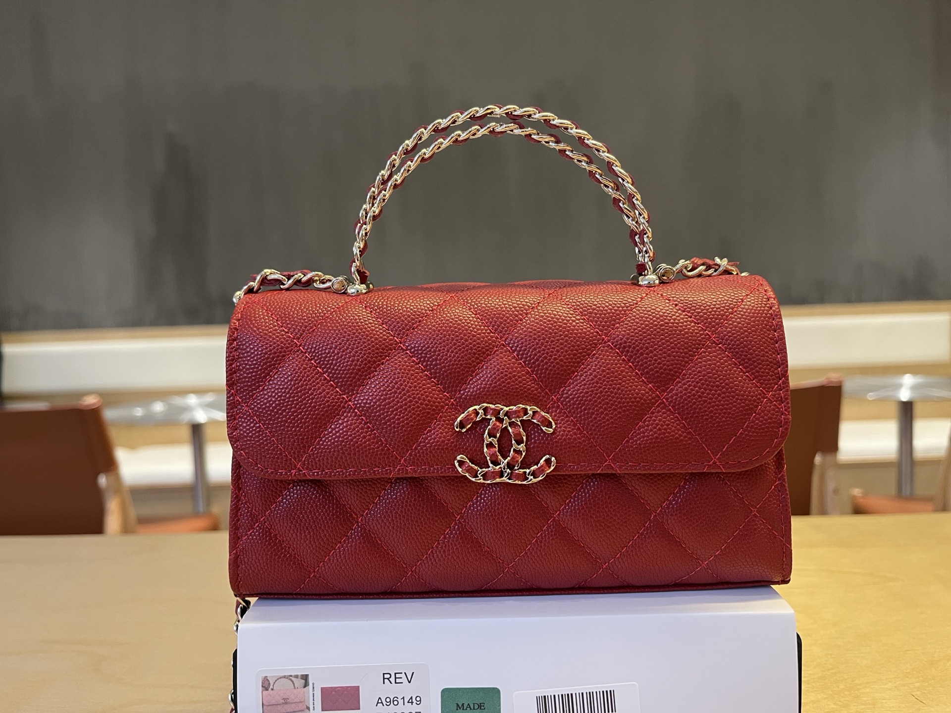 Chanel Basic Bag Cow Leather M-l-s