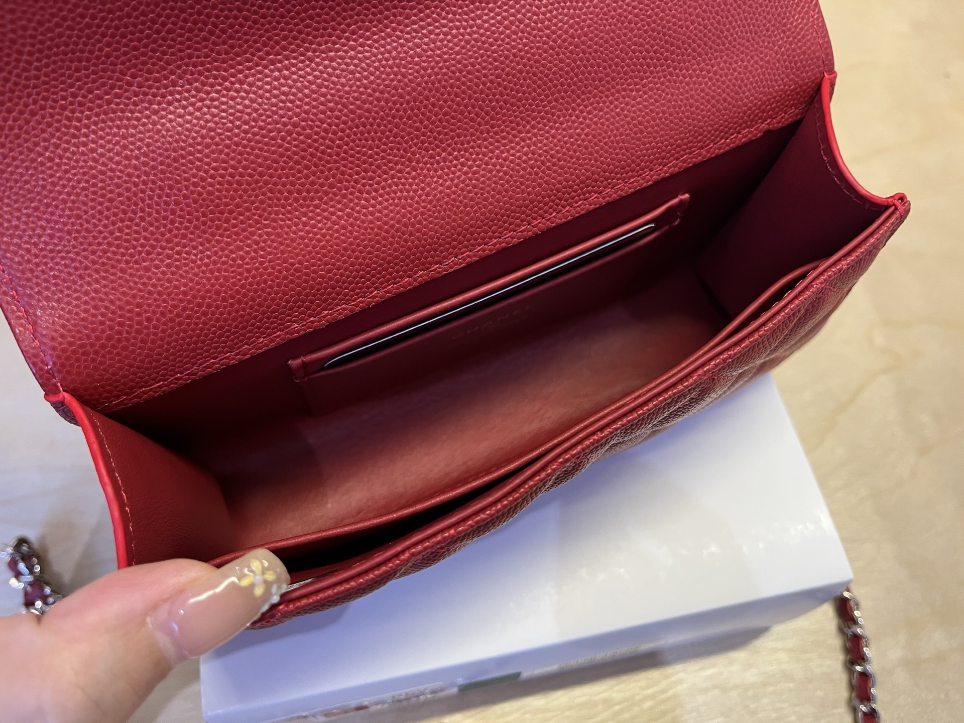 Chanel Basic Bag Cow Leather M-l-s