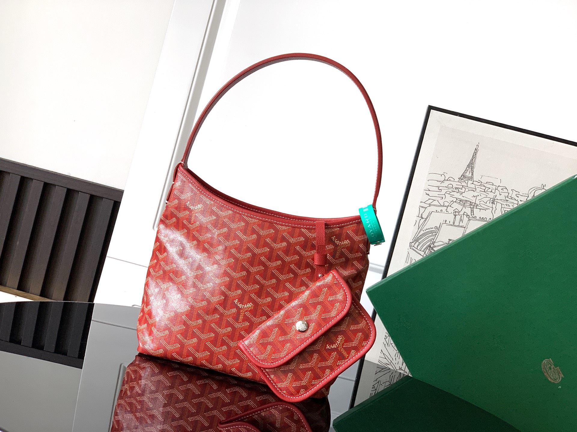 Goyard Shoulder Bag Red M