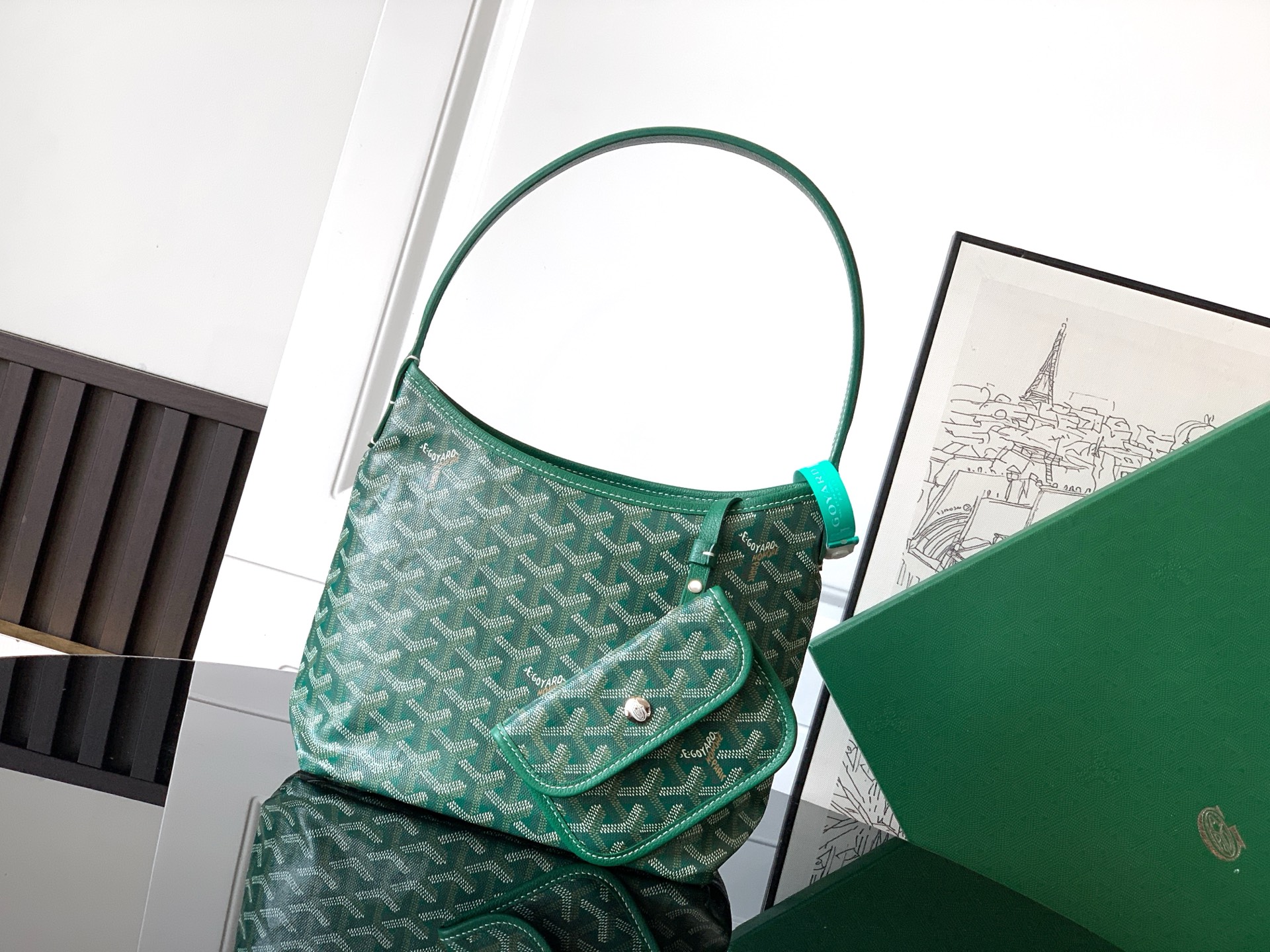 Goyard Shoulder Bag Green M