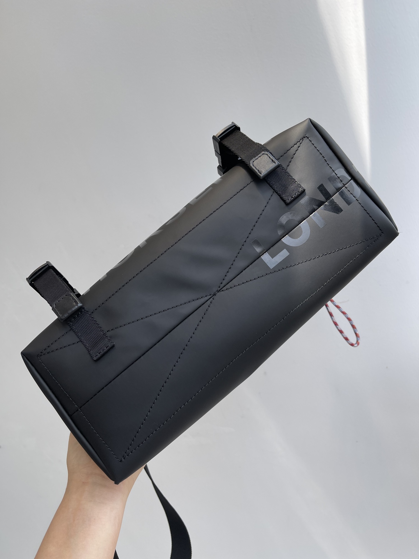 Burberry Male Shoulder Bag Canvas Black Waterproof M-l-s