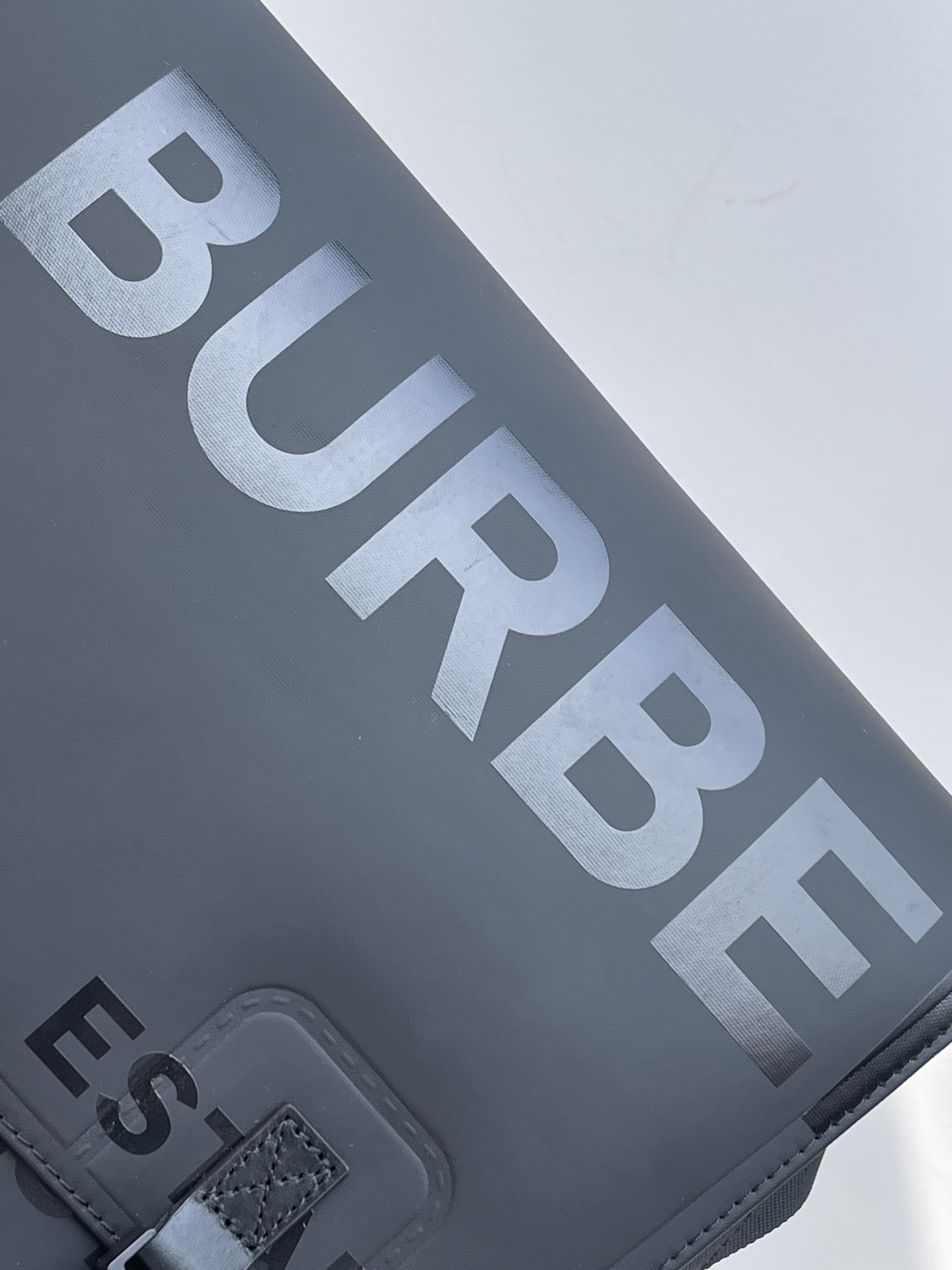 Burberry Male Shoulder Bag Canvas Black Waterproof M-l-s