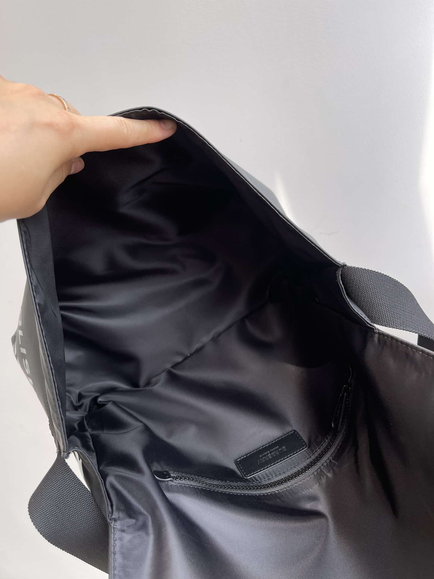 Burberry Male Shoulder Bag Canvas Black Waterproof M-l-s