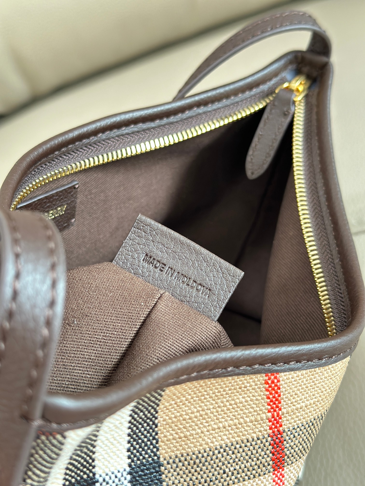 Burberry Shoulder Bag Cow Leather 16cm