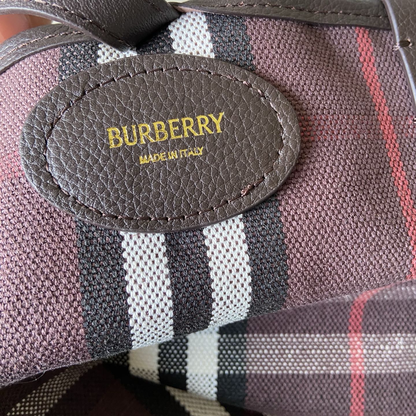 Burberry Tote Bag Cow Leather 28cm