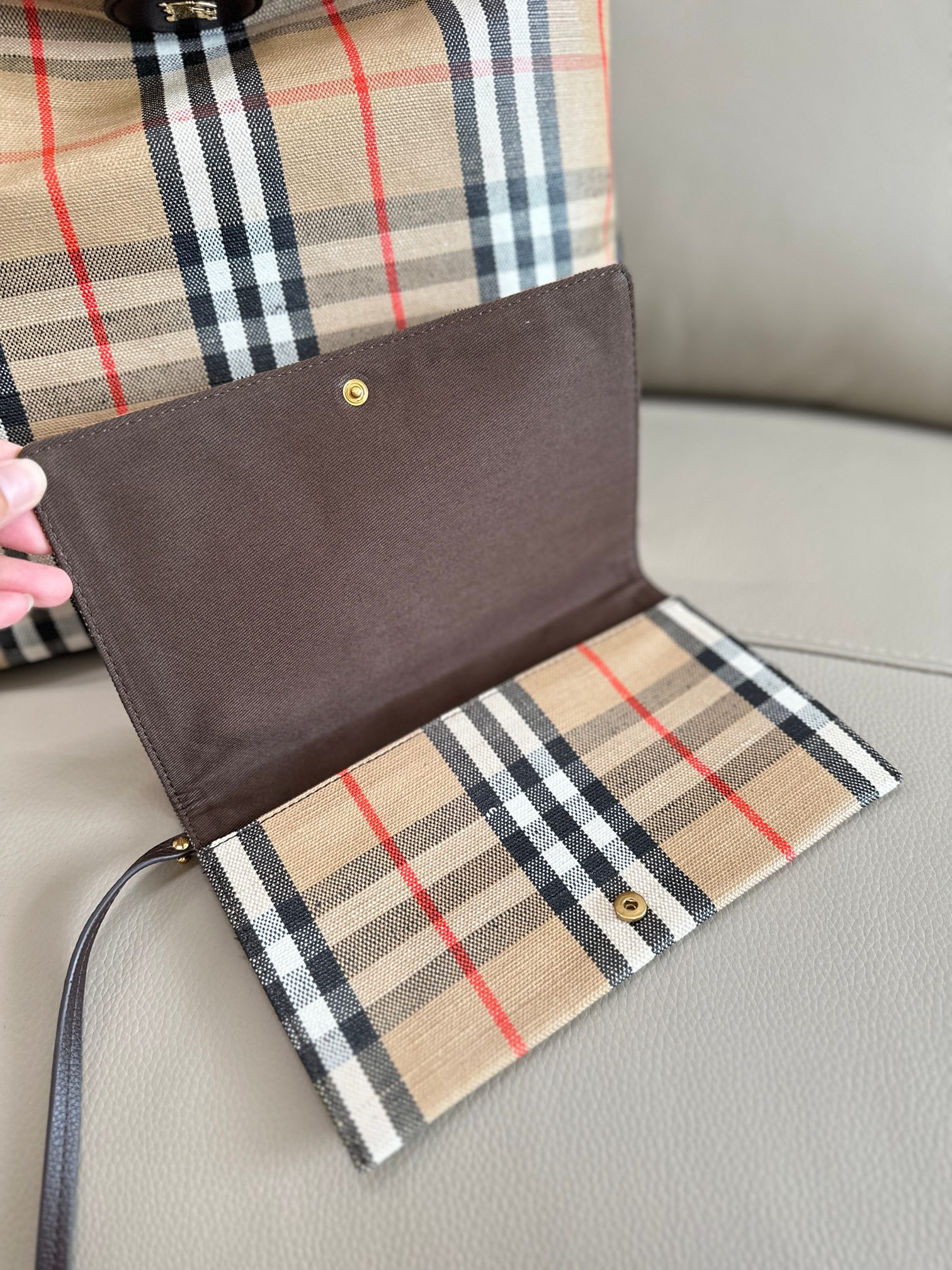 Burberry Tote Bag Cow Leather 38cm