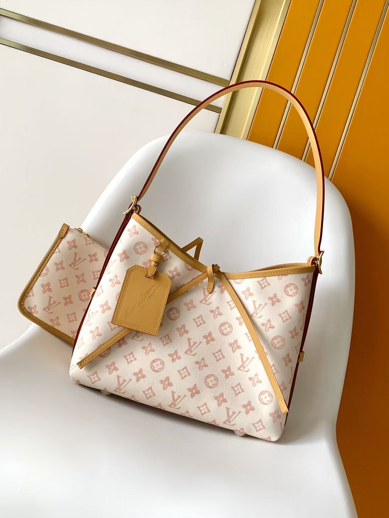 Louis Vuitton Clutch Bag Canvas Blue M-l