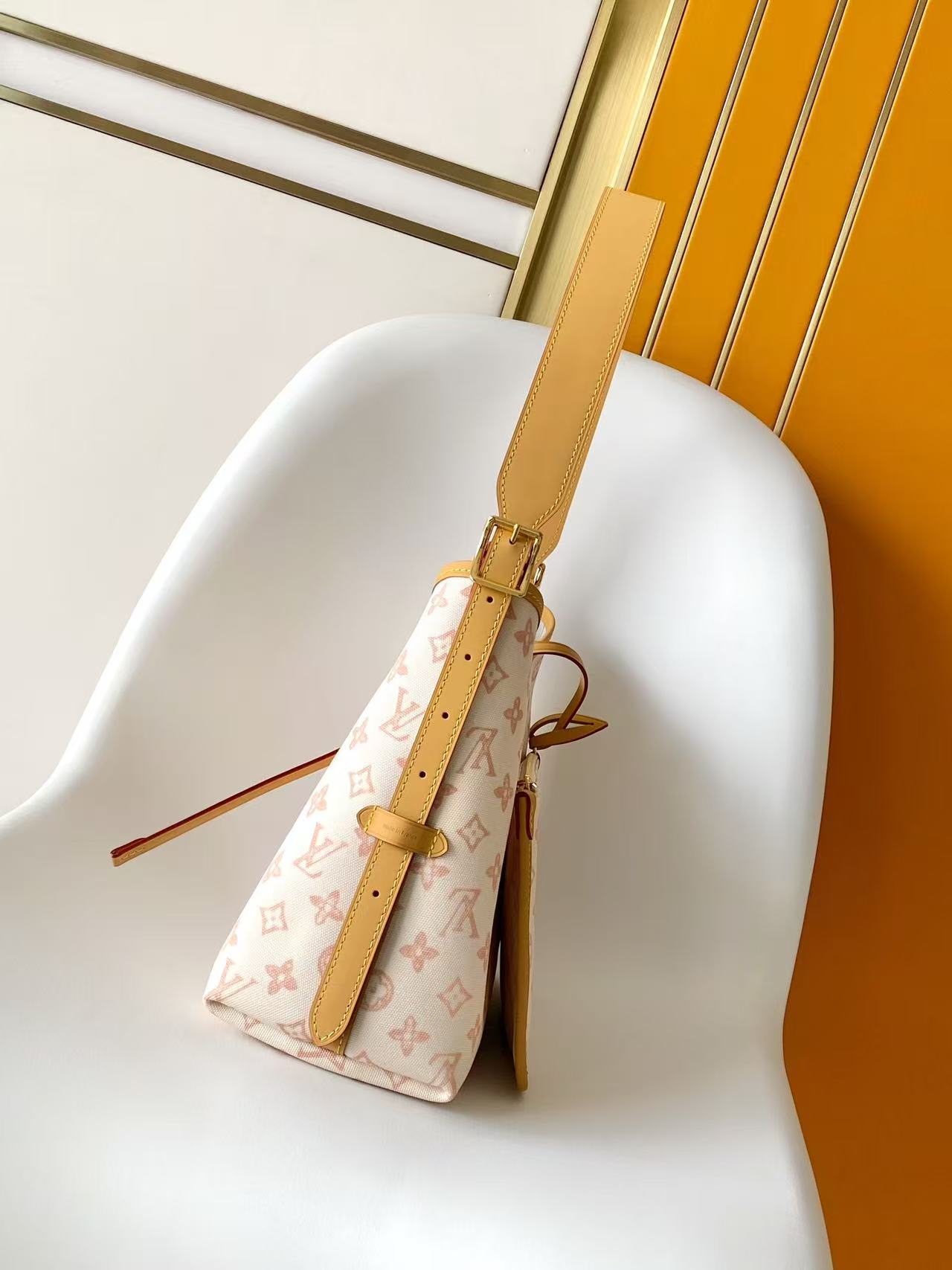 Louis Vuitton Clutch Bag Canvas Blue M-l