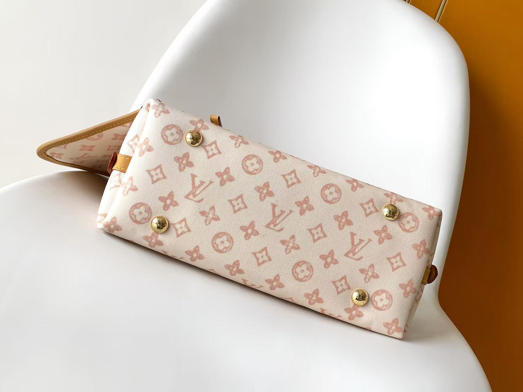 Louis Vuitton Clutch Bag Canvas Blue M-l