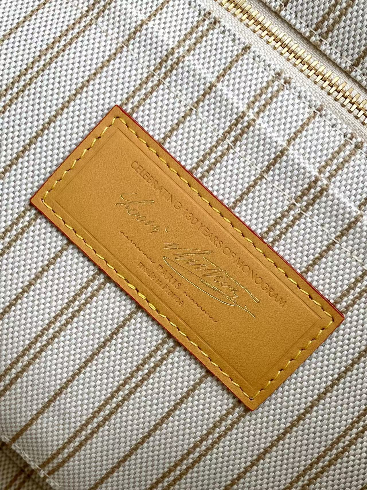 Louis Vuitton Clutch Bag Canvas Blue M-l