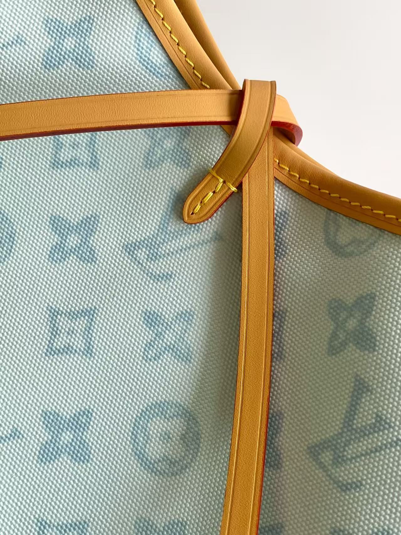 Louis Vuitton Clutch Bag Canvas Blue M-l
