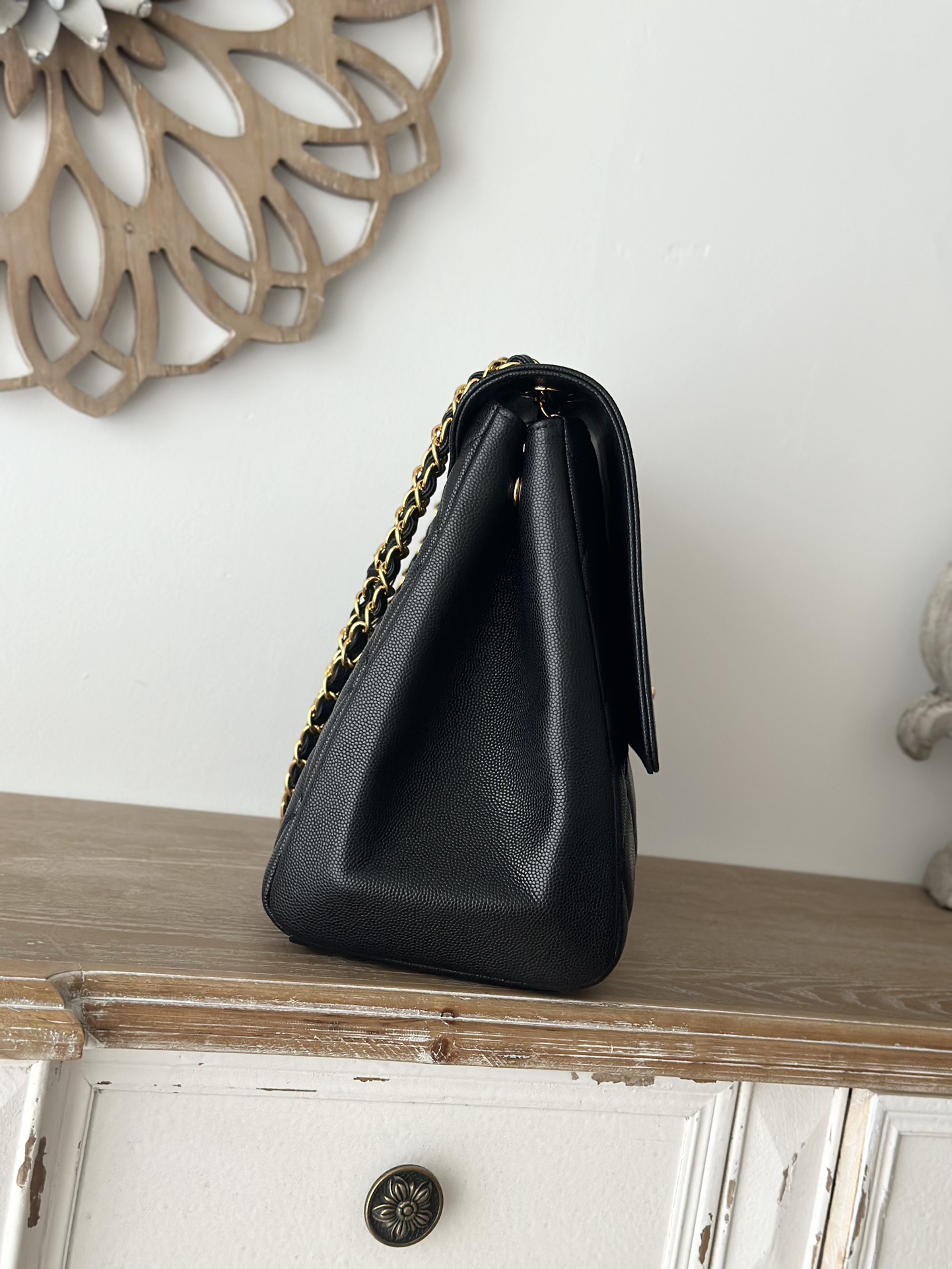 Chanel Basic Bag Cow Leather Black L