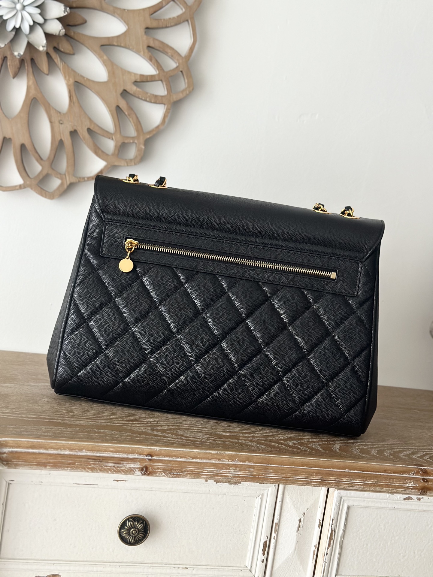 Chanel Basic Bag Cow Leather Black L