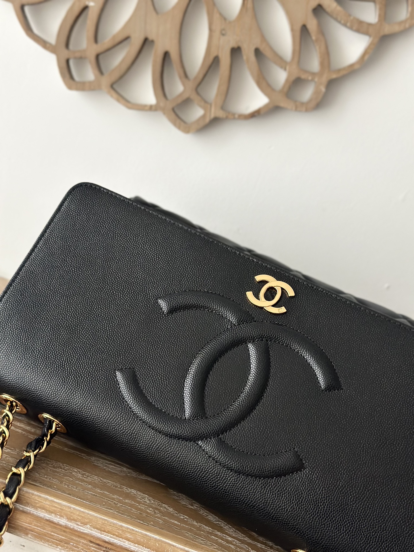 Chanel Basic Bag Cow Leather Black L