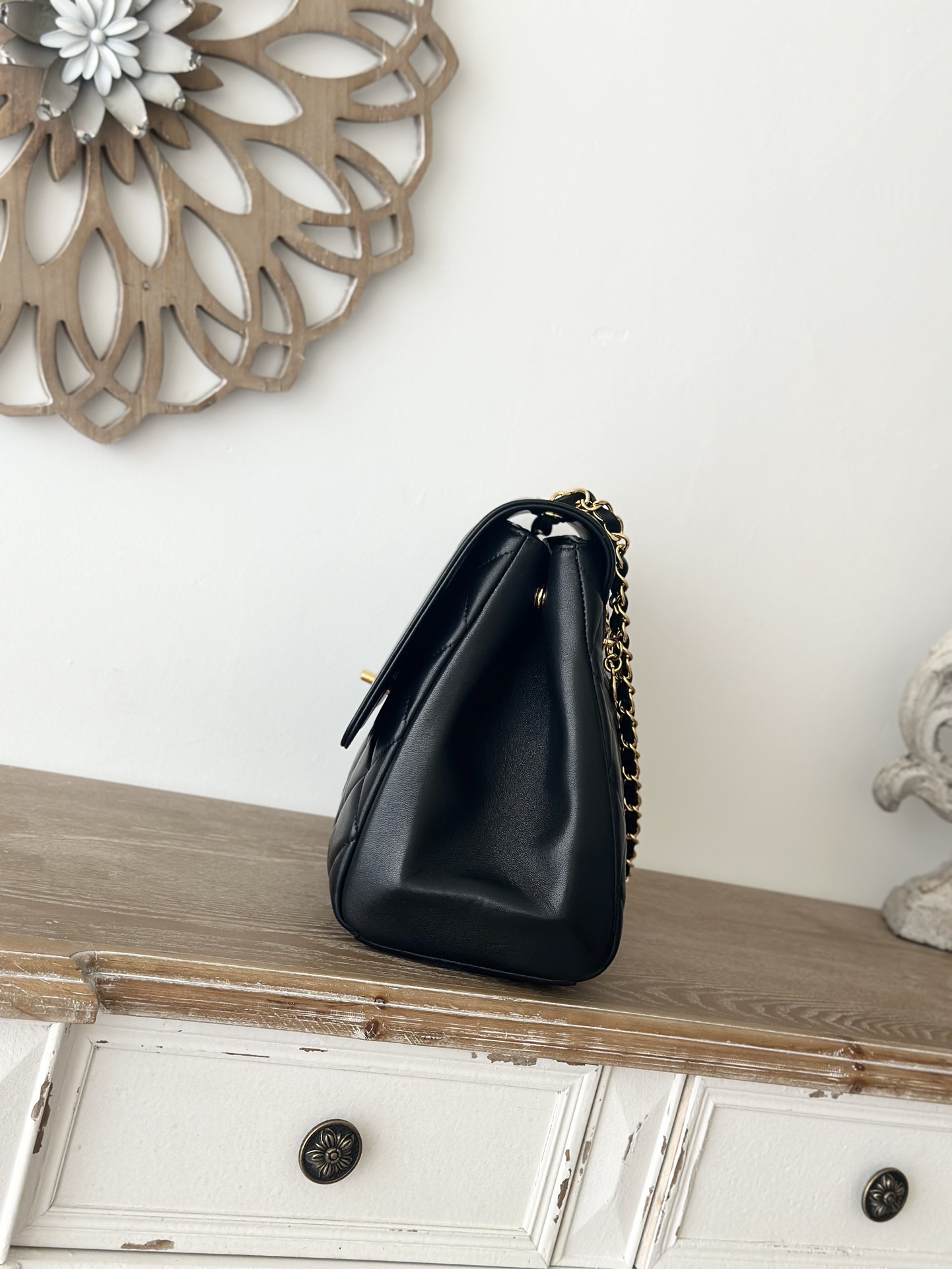 Chanel Basic Bag Cow Leather Black L