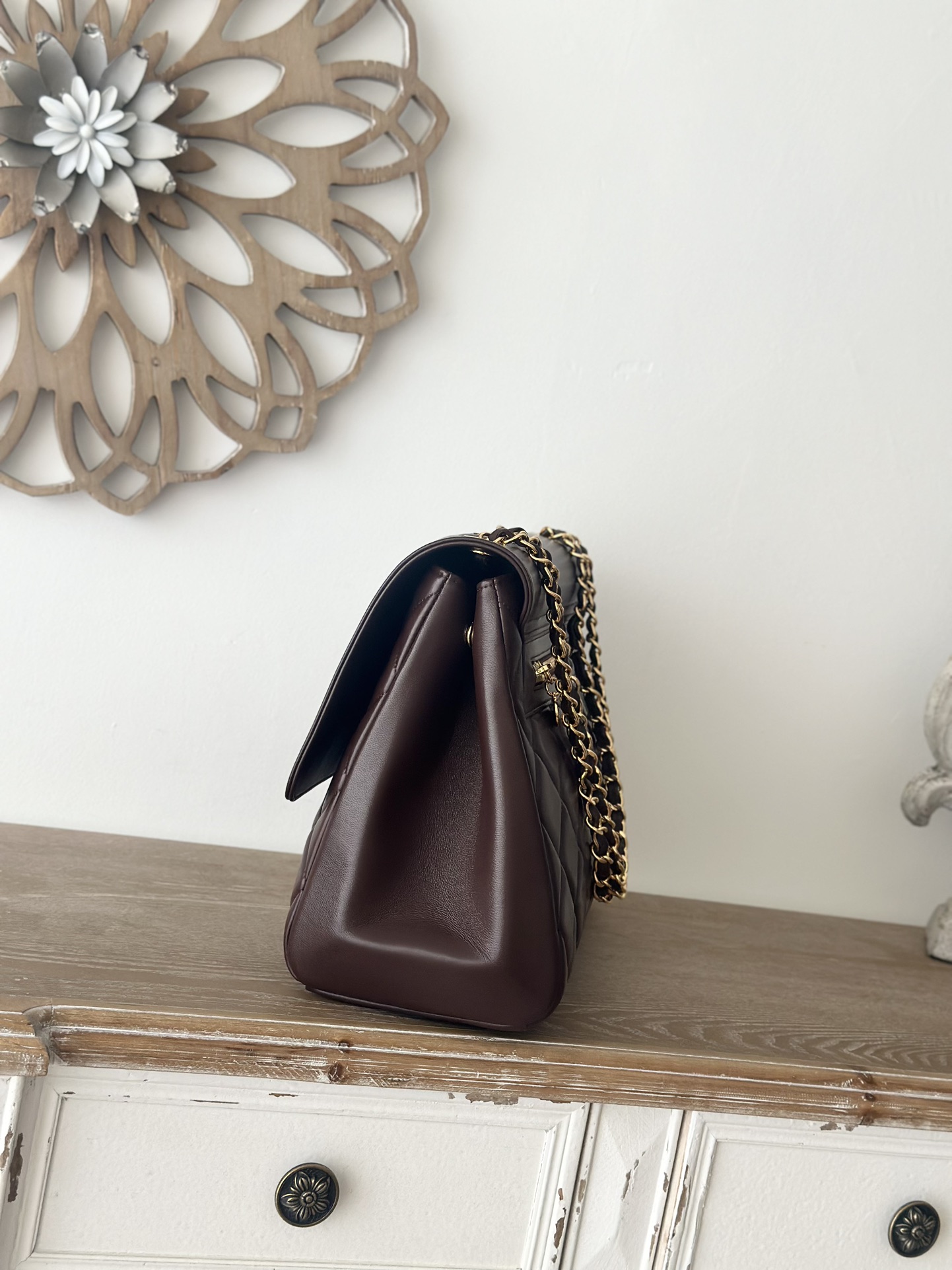 Chanel Basic Bag Cow Leather Brown L