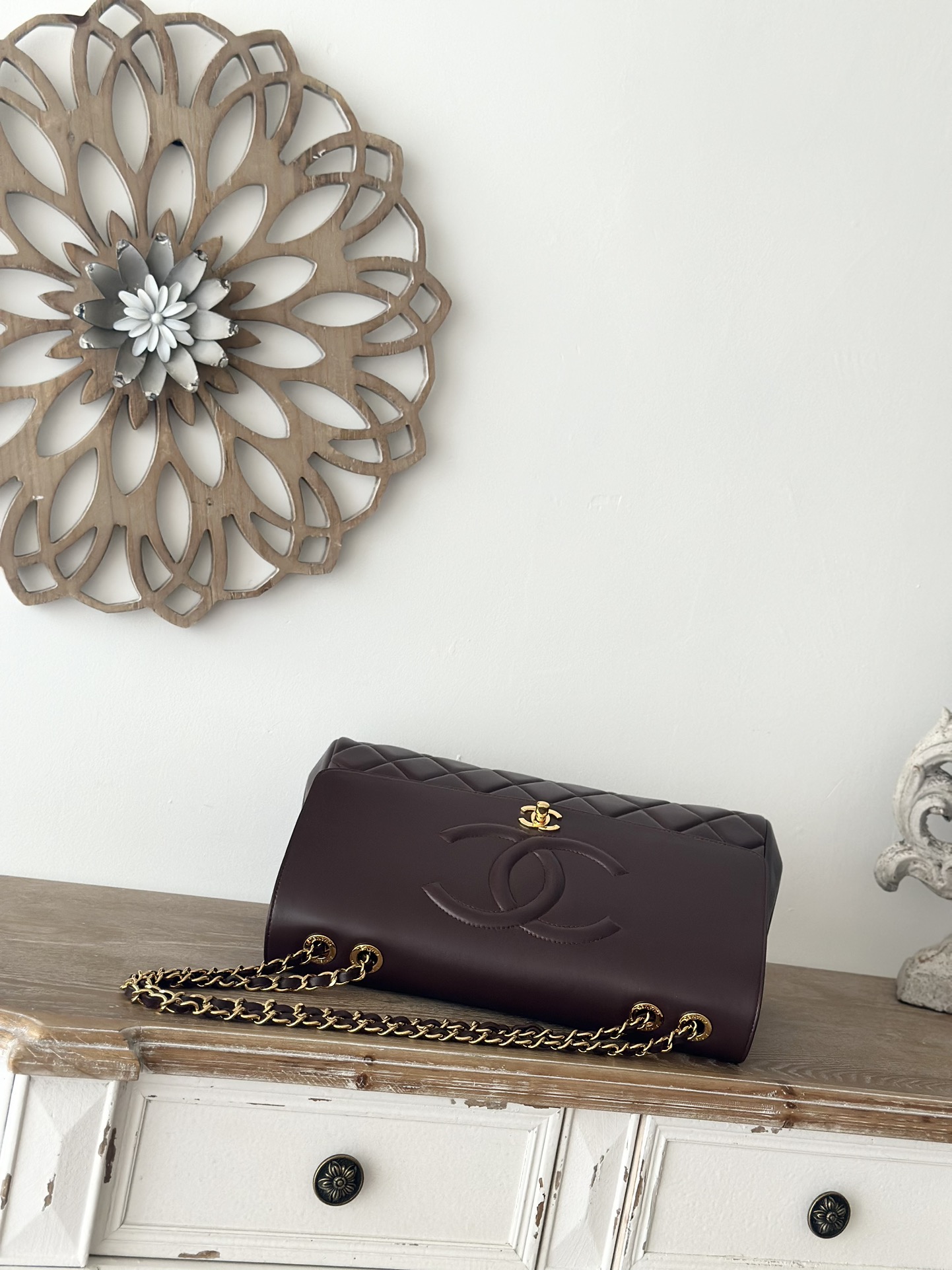 Chanel Basic Bag Cow Leather Brown L