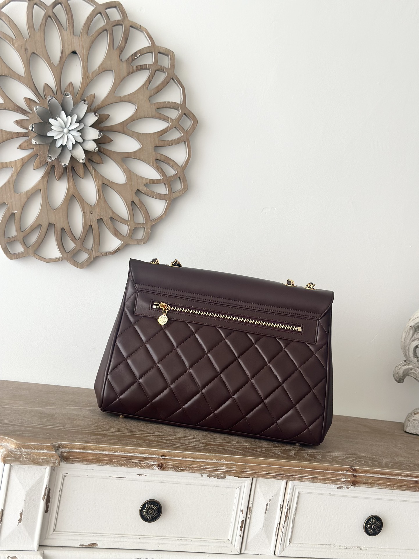 Chanel Basic Bag Cow Leather Brown L