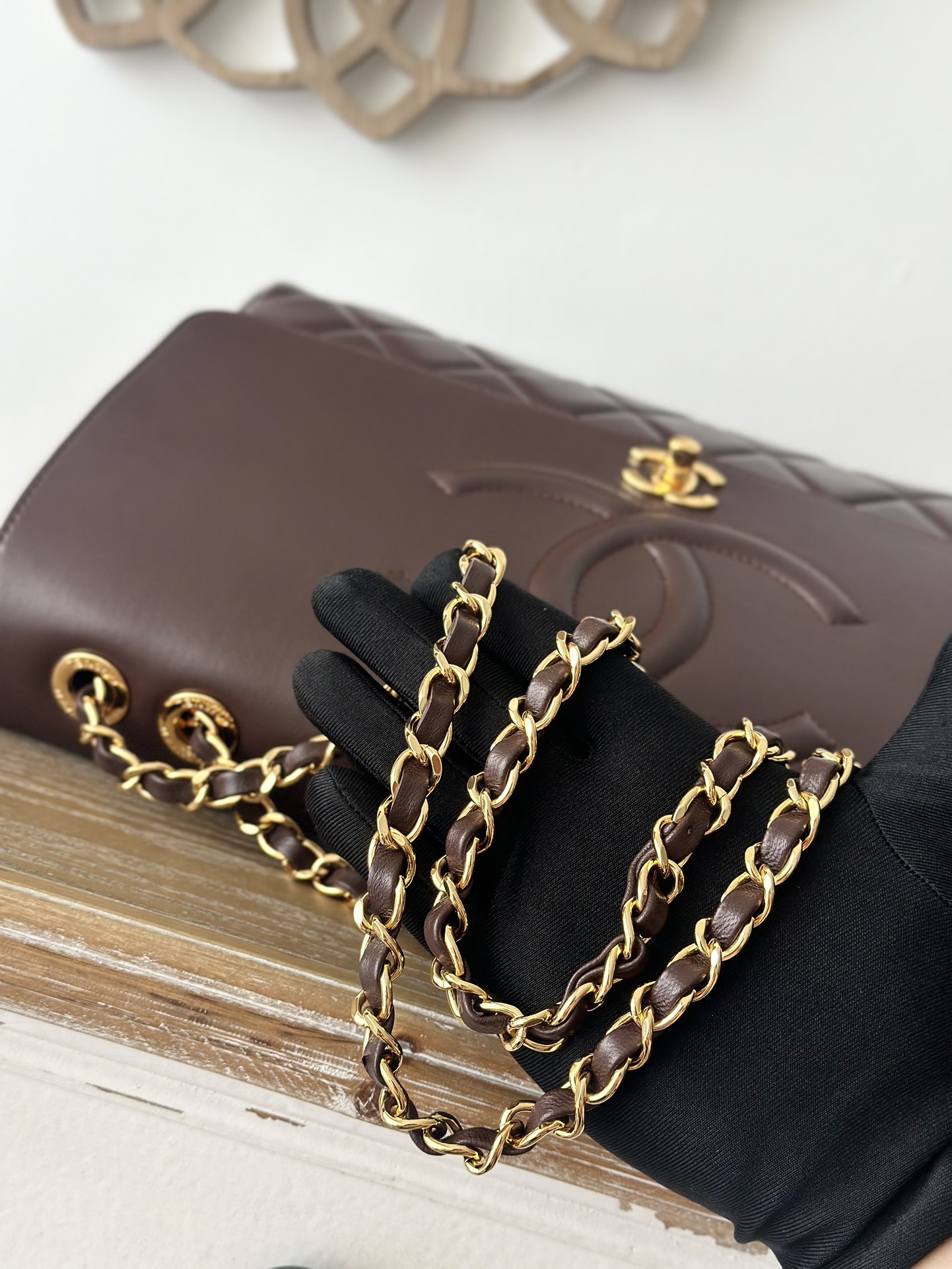 Chanel Basic Bag Cow Leather Brown L