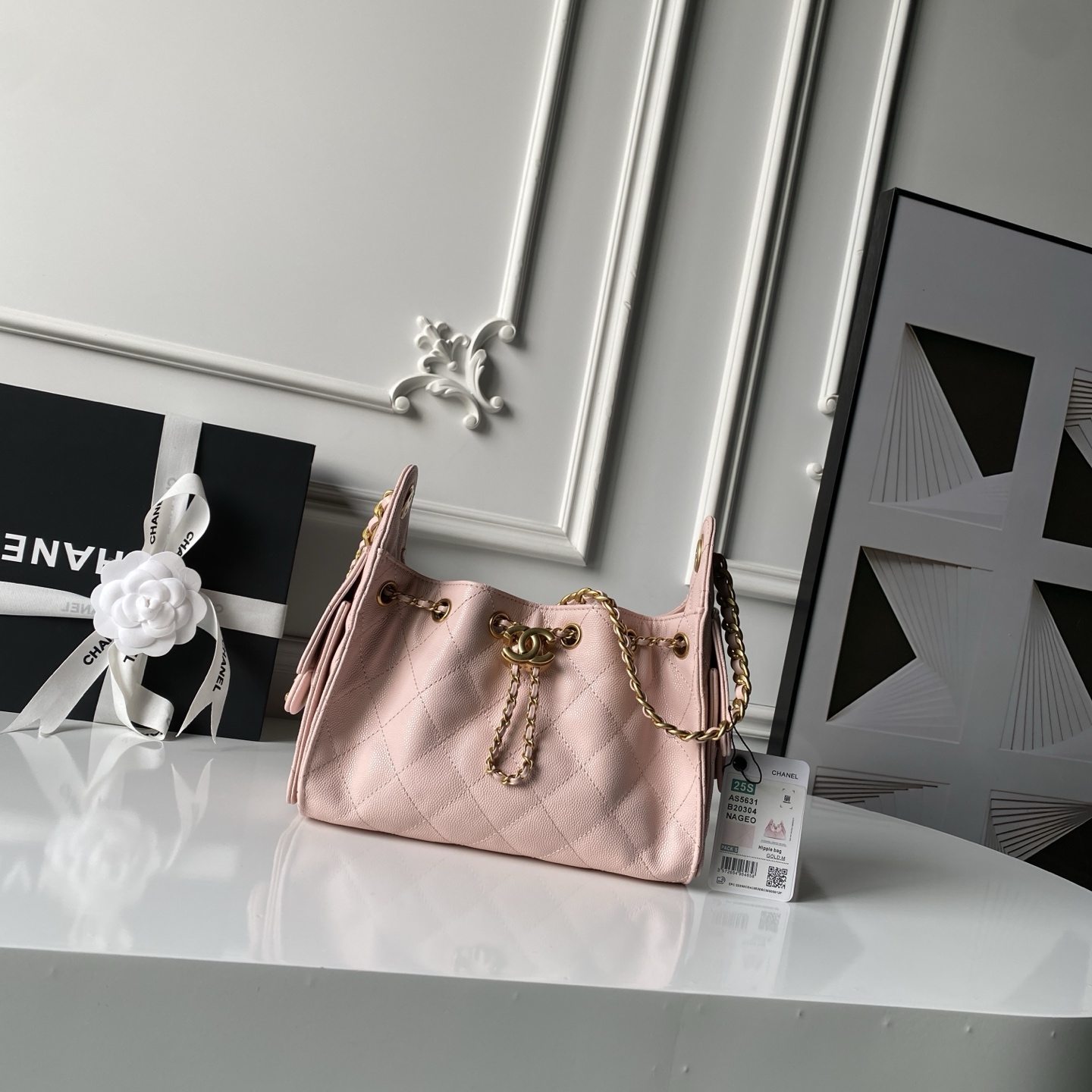 Chanel Basic Bag Cow Leather M-l-s