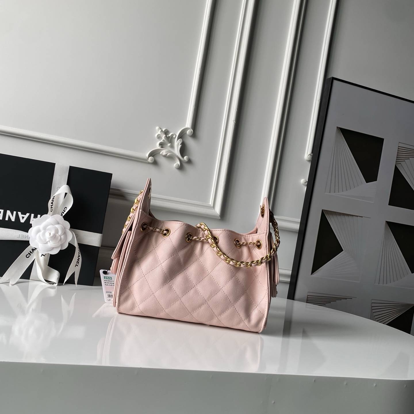 Chanel Basic Bag Cow Leather M-l-s