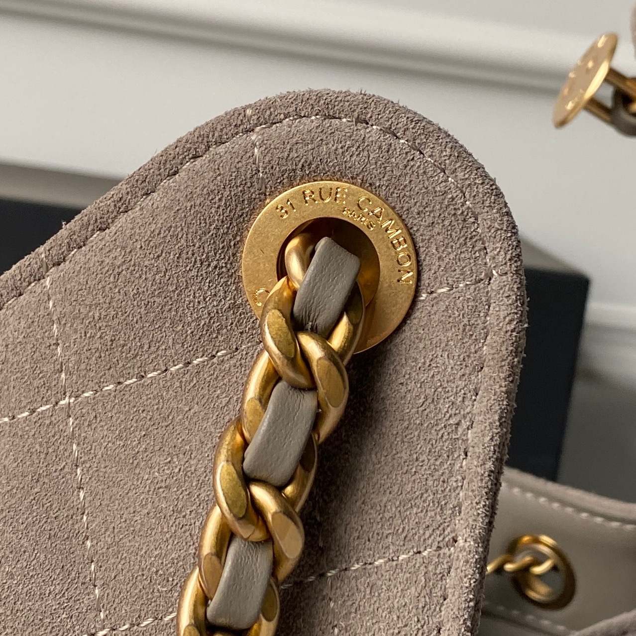 Chanel Basic Bag Gold 14cm-l-s