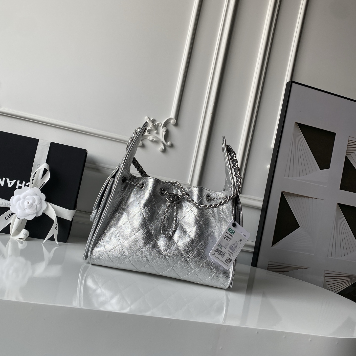 Chanel Basic Bag Gold 14cm-l-s