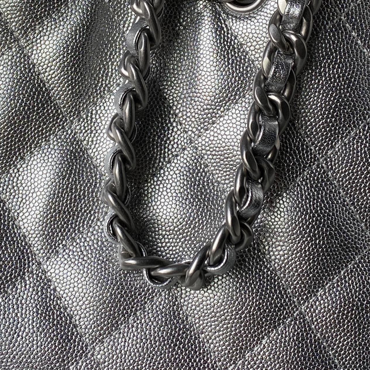 Chanel Basic Bag Gold 14cm-l-s