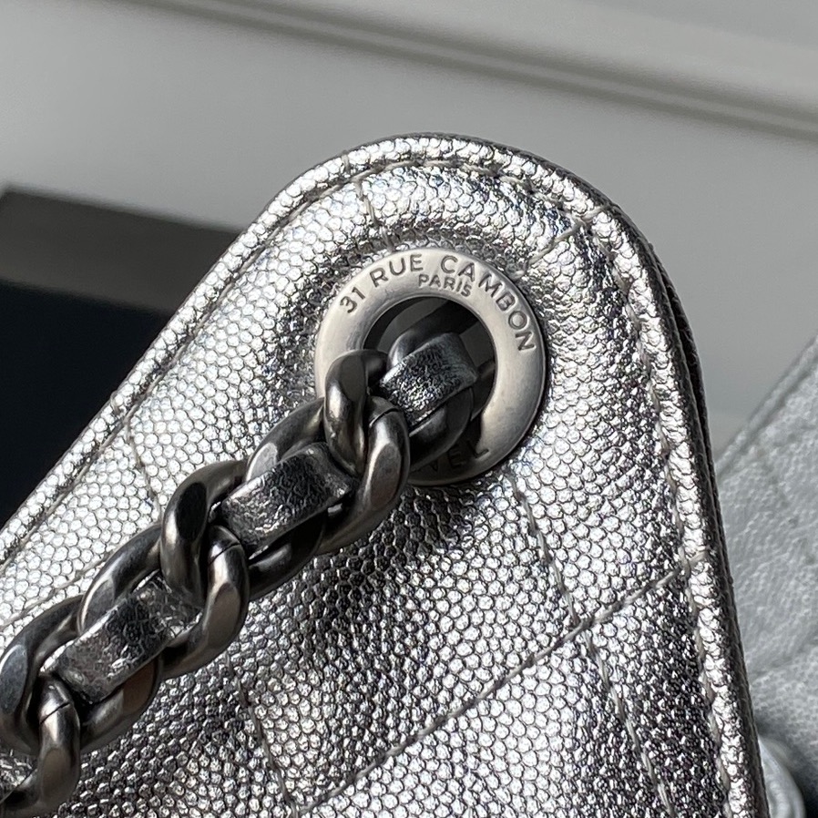 Chanel Basic Bag Gold 14cm-l-s