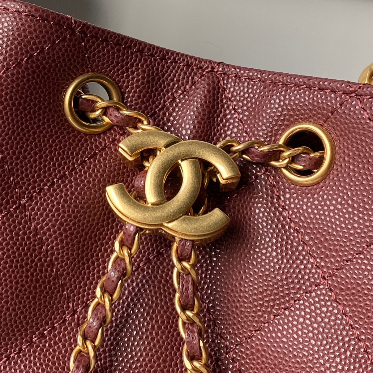 Chanel Basic Bag Gold 14cm-l-s