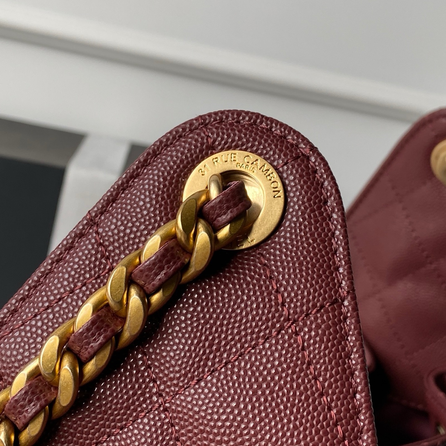 Chanel Basic Bag Gold 14cm-l-s