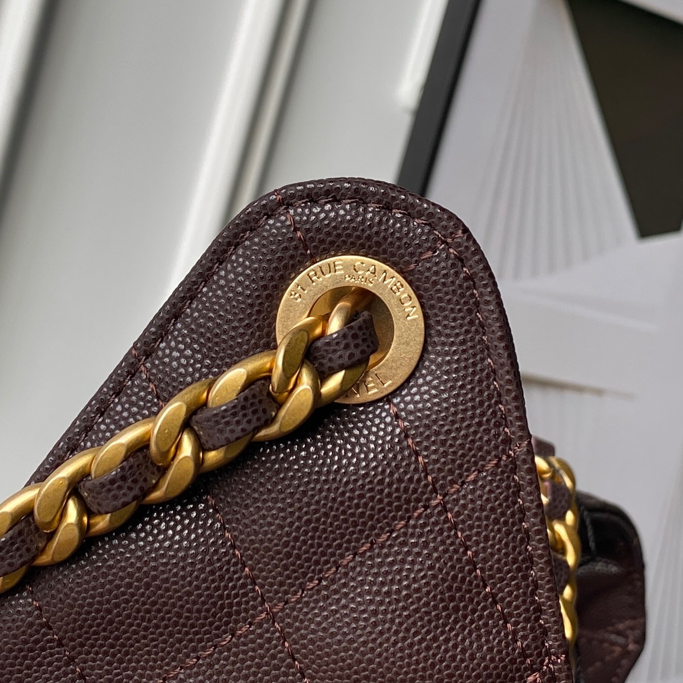 Chanel Basic Bag Gold 14cm-l-s