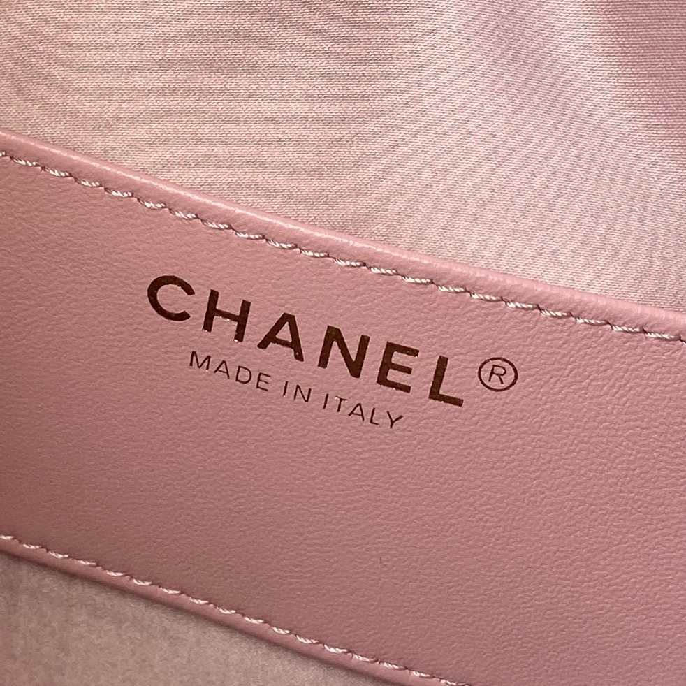 Chanel Basic Bag Gold 14cm-l-s