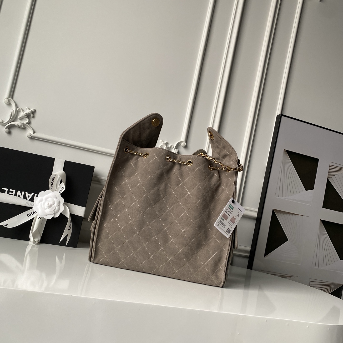 Chanel Basic Bag Gold 15cm-l-s