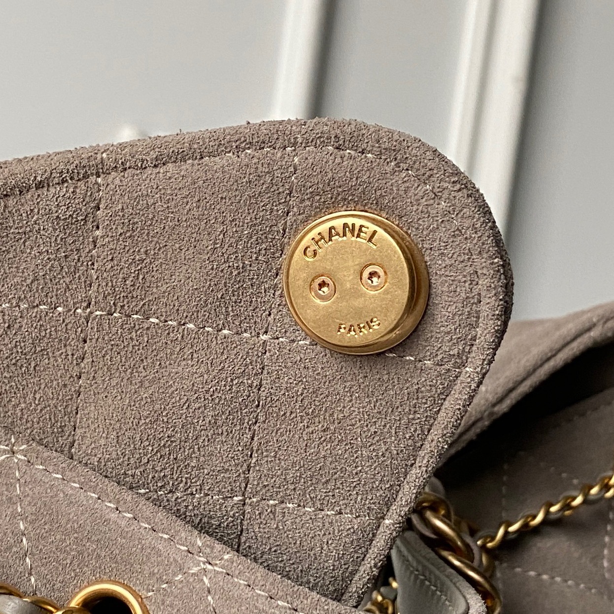 Chanel Basic Bag Gold 15cm-l-s