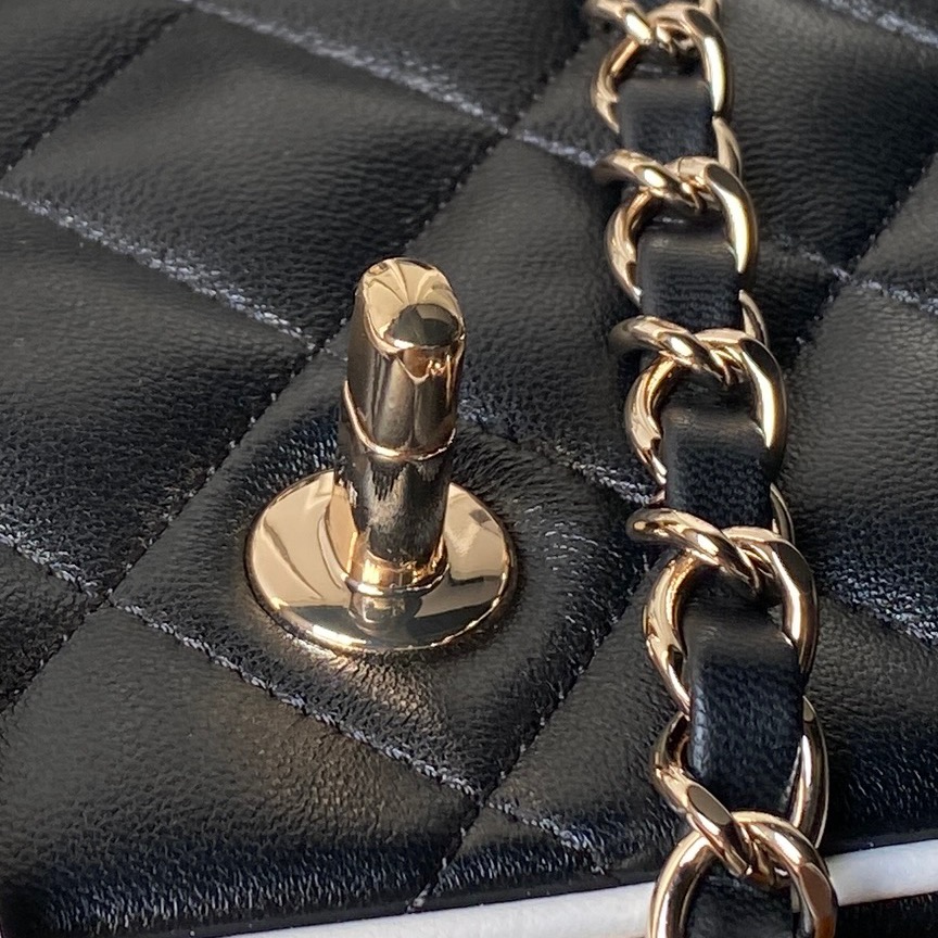 Chanel Basic Bag Sheepskin Gold M-s
