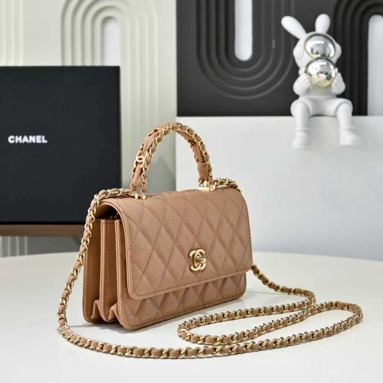 Chanel Basic Bag Cow Leather M-l