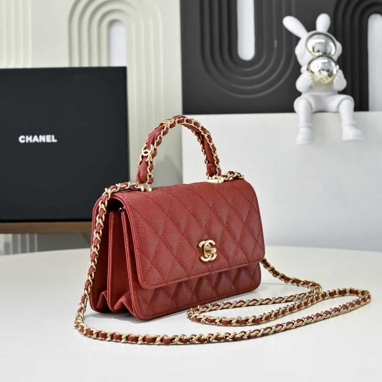Chanel Basic Bag Cow Leather M-l